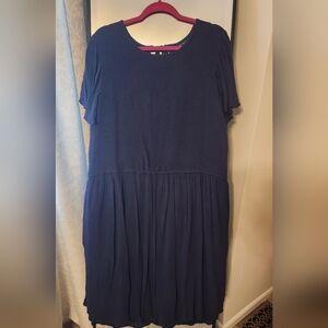 Lane Bryant Classic Navy Midi Dress
